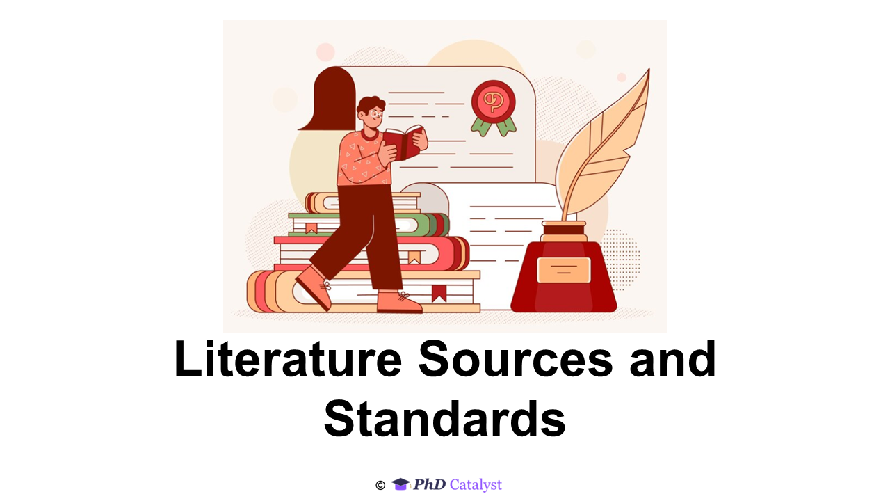 Literature Sources and Standards (PRP005)